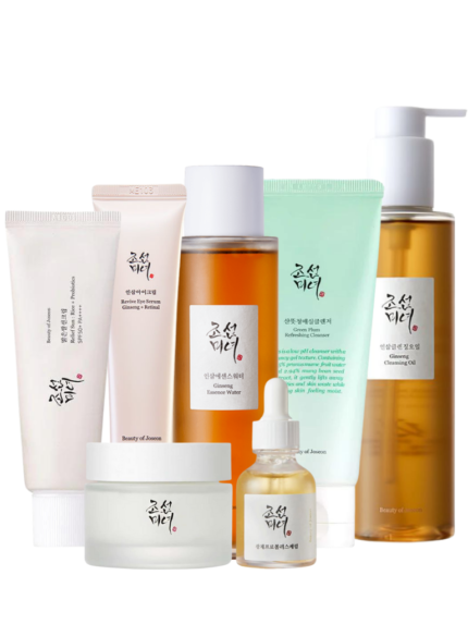 Beauty of Joseon Glowing Skin Collection - Cleansing Oil, Foam, Essence, Eye Serum, Glow Serum, Dynasty Cream & Sunscreen SPF50+