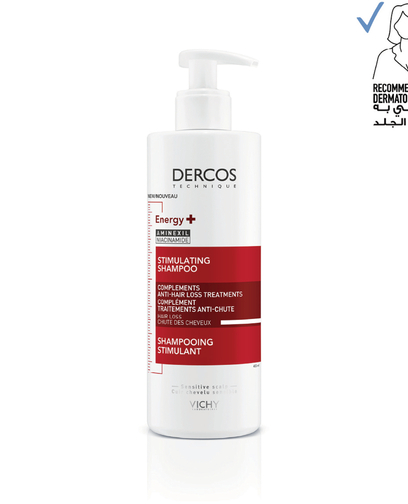 Vichy Dercos Energy + Stimulating And Anti Hair Loss Shampoo With Aminexil 400ml