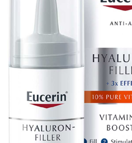 Eucerin Hyaluron Filler Anti-Aging Face Serum Vitamin C Booster With Hyaluronic Acid Suitable For All Skin Types 8ml