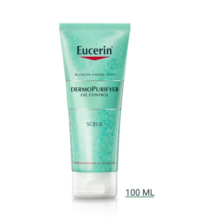 Eucerin Dermopurifyer Oil Control Facial Scrub For Blemish And Acne-Prone Skin With Lactic Acid Clear 100ml