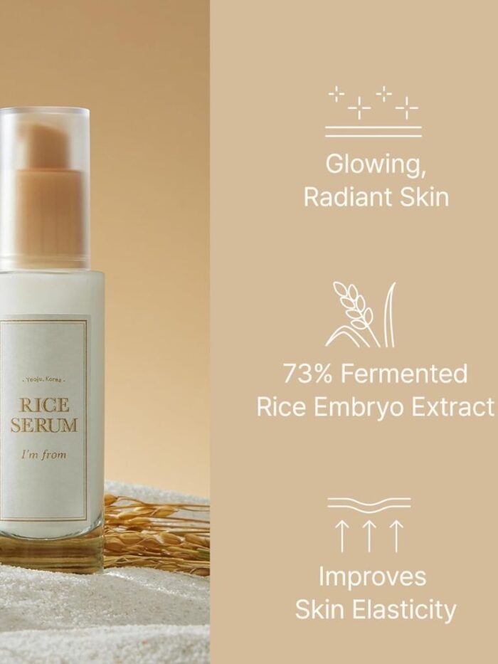 I'M FROM Radiant Rice Essentials Set - Face Toner, Face Serum, Face Cream & Face Mask