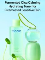 Calming, Hydrating, and Protective Skincare Set | Tocobo Cica Aqua Calming Toner 200ml, Tocobo Cica Gel Cream 75ml & Cica Cooling Sun Stick