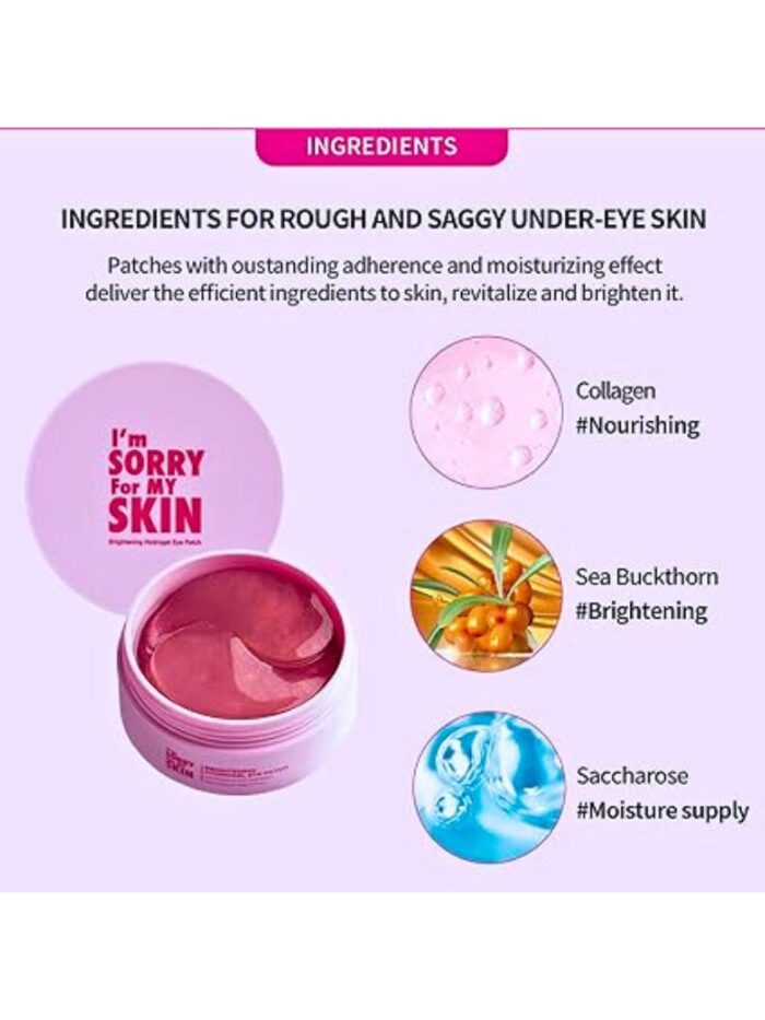 I'M SORRY FOR MY SKIN Brightening Hydrogel Eye Patch -60 Patches/90g