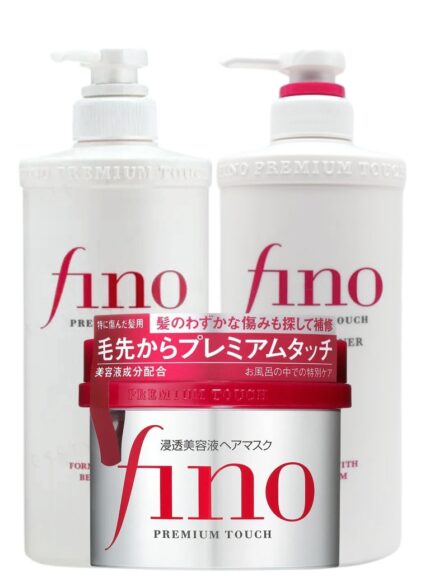 Fino Hair Set with Premium Touch Moist Shampoo, Conditioner & Hair Mask