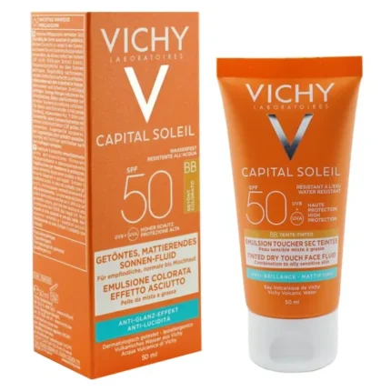 Vichy Capital Soleil 50SPF Tinted Dry Touch Protective Face Fluid 50ml