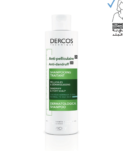 Vichy Dercos Anti Dandruff Shampoo For Normal To Oily Hair 390ml