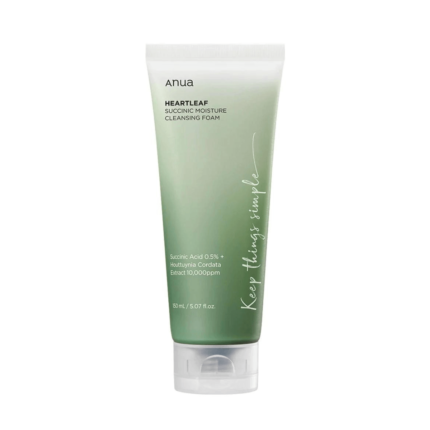 Anua Heartleaf Succinic Moisture Cleansing Foam